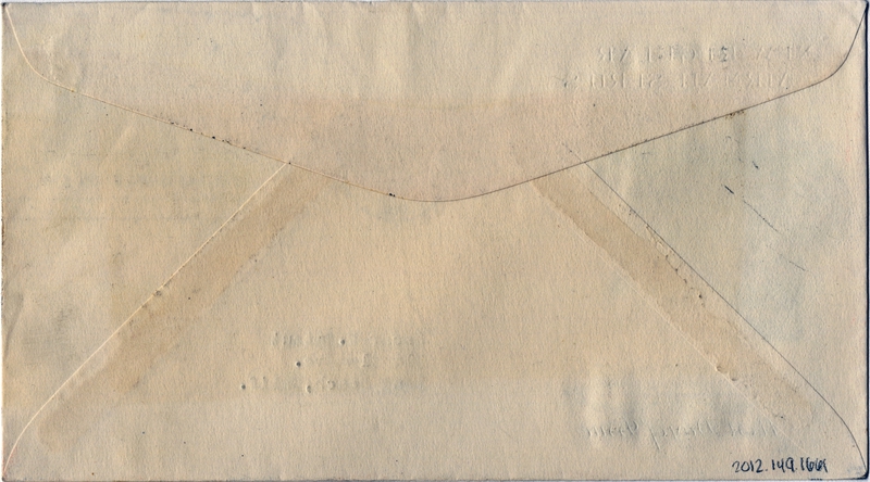 Image: airmail flight cover: New regular airmail series, first day of issue for the 20-cent airmail stamp