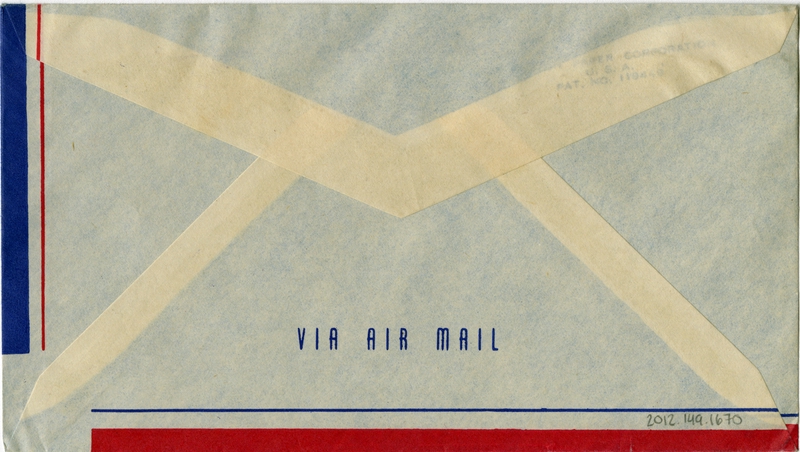 Image: airmail flight cover: United States Air Mail, Jackson & Benton Harbor, Michigan