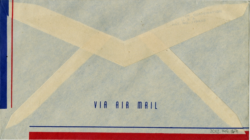 Image: airmail flight cover: United States Air Mail, Jackson & Benton Harbor, Michigan