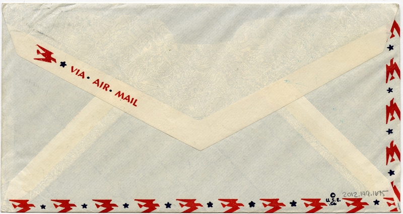 Image: airmail flight cover: First day of issue, 15-Cent Air Mail Stamp