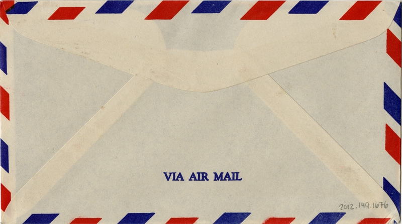 Image: airmail flight cover: First day of issue, 10-Cent Air Mail Stamp