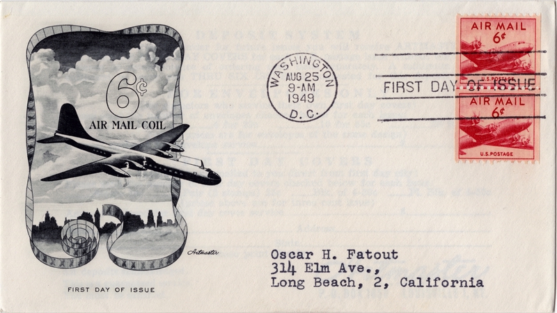 Image: airmail flight cover: United States Air Mail