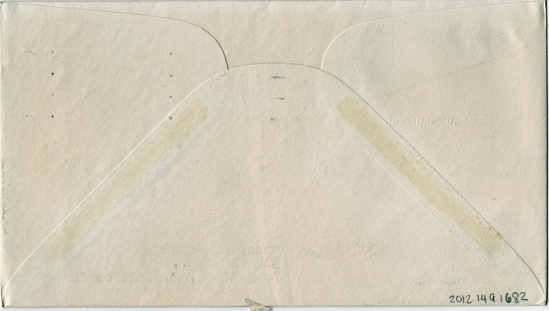 Image: airmail flight cover: United States Air Mail