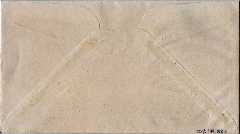 Image: airmail flight cover: United States Air Mail