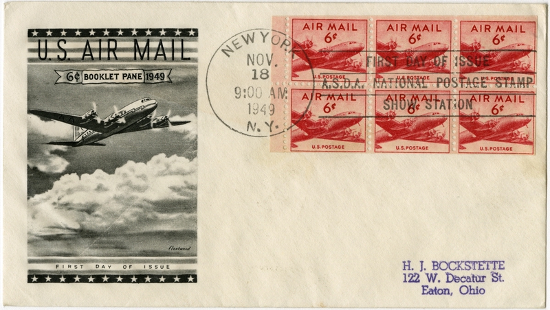 Image: airmail flight cover: United States Air Mail