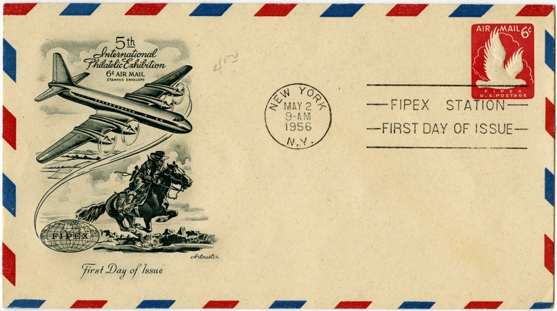 Image: airmail flight cover: International Philatelic Exhibition