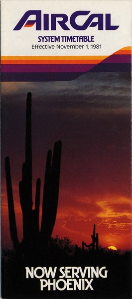 Image: timetable: AirCal