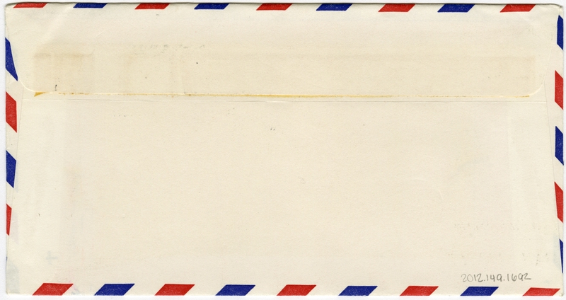 Image: airmail flight cover: United States Air Mail Service, 50th Anniversary
