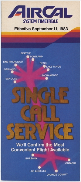 Image: timetable: AirCal