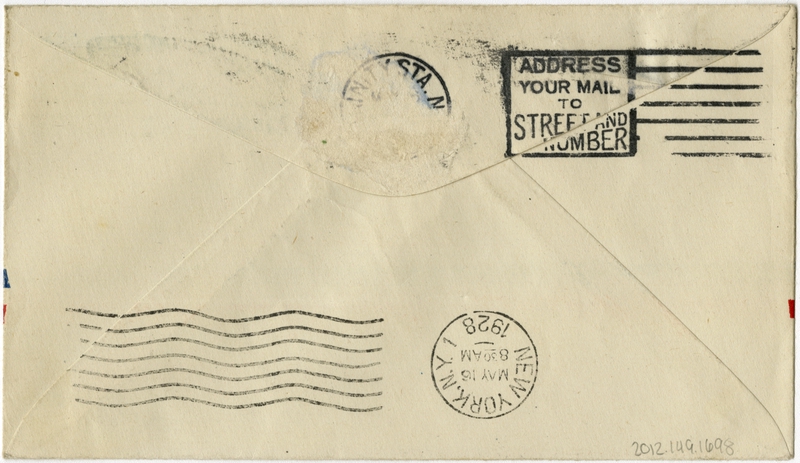 Image: airmail flight cover: United States Air Mail, Washington, DC