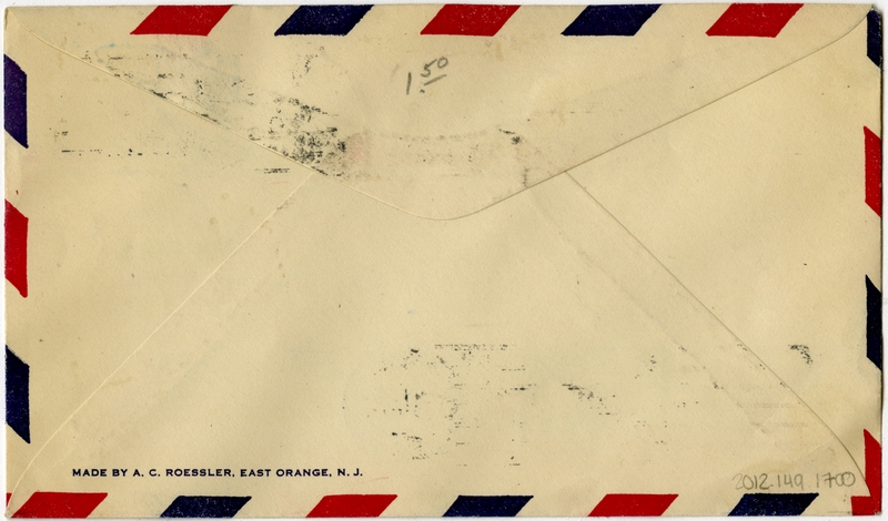 Image: airmail flight cover: United States Air Mail, Washington, DC