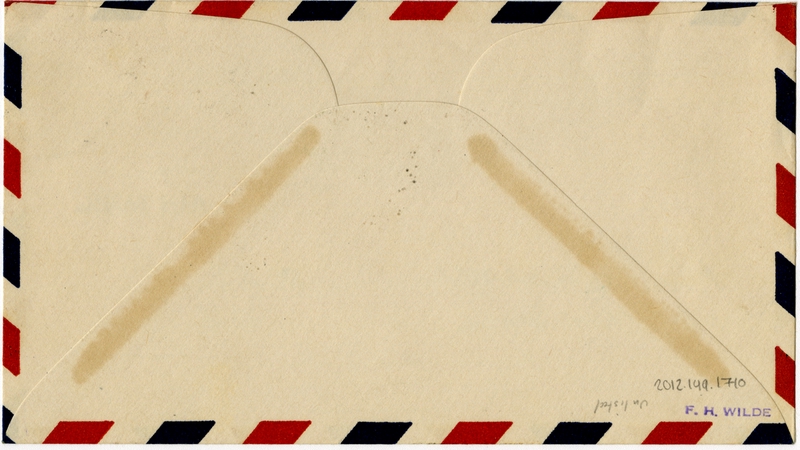 Image: airmail flight cover: Roscoe Turner