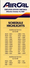 Image: timetable: AirCal, employee timetable