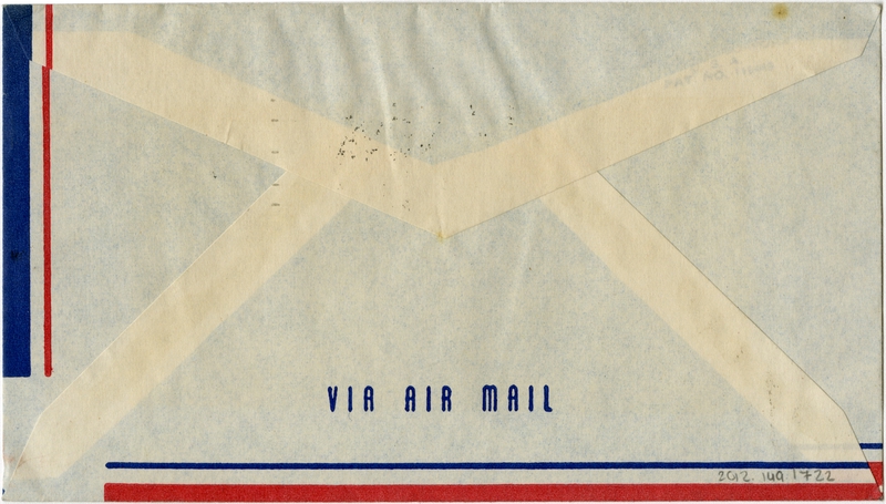 Image: airmail flight cover: First Day of Issue, 8-Cent Air Mail Stamp