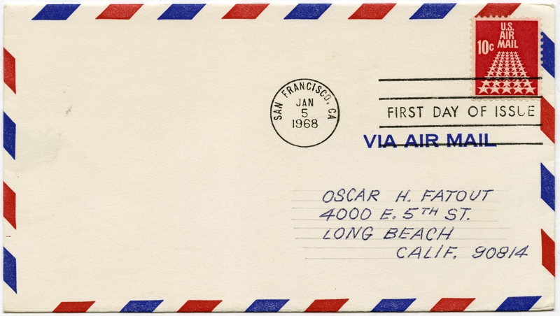 Image: airmail flight cover: United States Air Mail
