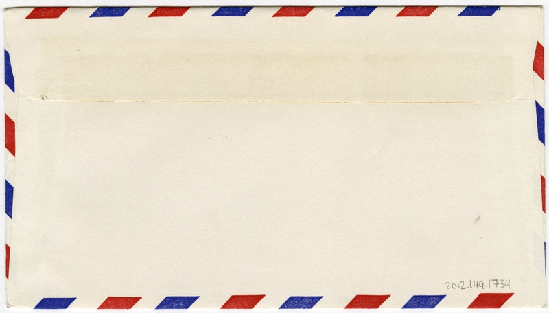 Image: airmail flight cover: United States Air Mail