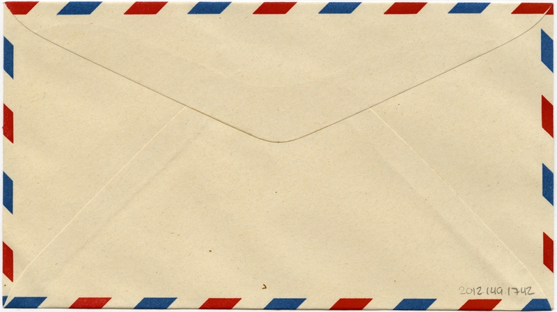 Image: airmail envelope: United States Air Mail