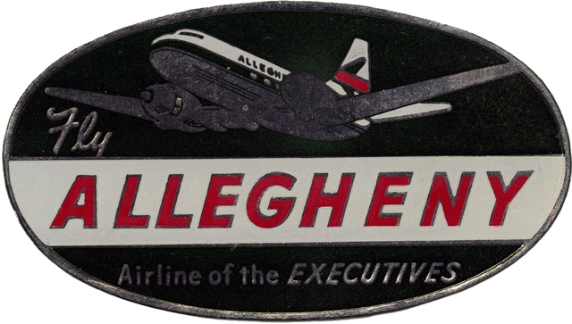 Luggage label: Allegheny Airlines