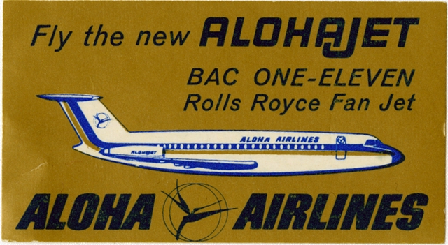 Luggage label: Aloha Airlines