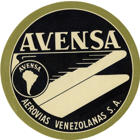 Luggage label: Avensa