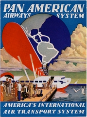 Image: luggage label: Pan American Airways