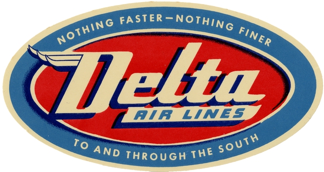 Luggage label: Delta Air Lines