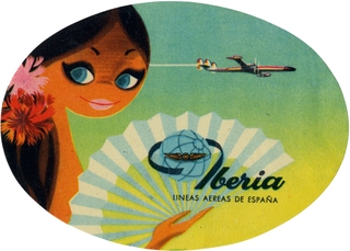 Image: luggage label: Iberia