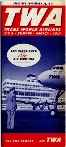 Objects | timetable: TWA (Trans World Airlines) | SFO Museum