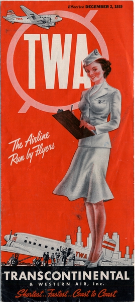 Image: timetable: Transcontinental & Western Air (TWA)