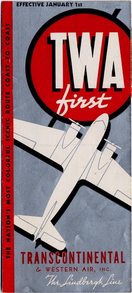 Image: timetable: Transcontinental & Western Air (TWA)