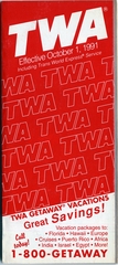 Image: timetable: TWA (Trans World Airlines), including Trans World Express Service