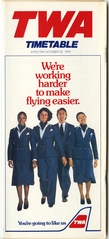 Image: timetable: TWA (Trans World Airlines)