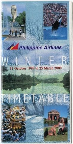Timetable: Philippine Airlines, winter schedule