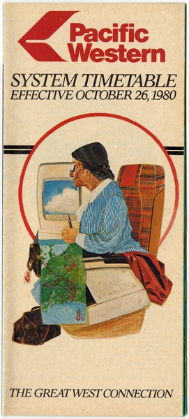 Image: timetable: Pacific Western Airlines (PWA)