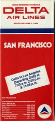 Image: timetable: Delta Air Lines, San Francisco