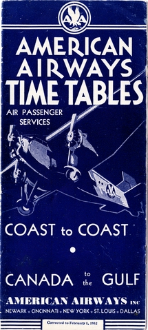 Timetable: American Airways
