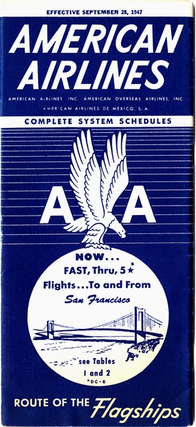 Image: timetable: American Airlines
