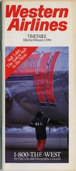 Image: timetable: Western Airlines