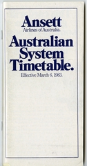 Image: timetable: Ansett Airlines of Australia