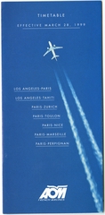 Image: timetable: AOM French Airlines