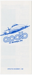 Image: timetable: Apollo Airways