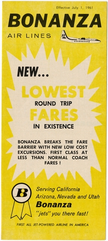 Timetable: Bonanza Air Lines