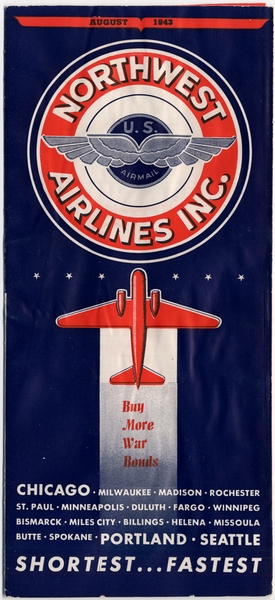 Image: timetable: Northwest Airlines