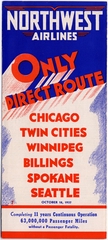 Image: timetable: Northwest Airlines