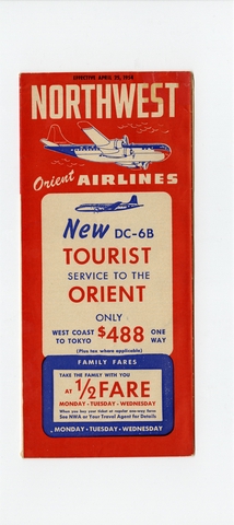 Timetable: Northwest Orient Airlines