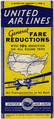 Image: timetable: United Air Lines, Boeing 80A