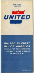 Image: timetable: United Air Lines, New York and Newark