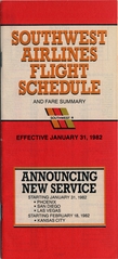 Image: timetable: Southwest Airlines