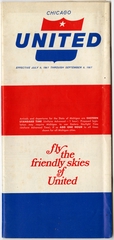 Image: timetable: United Air Lines, Chicago