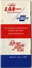 Image: timetable: United Air Lines, LA Airways Helicopter